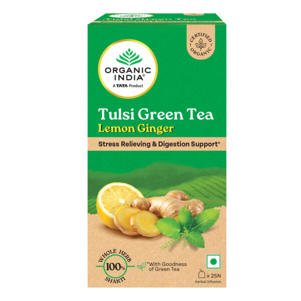 Tulsi Green Tea Lemon Ginger - 25 Tea Bags